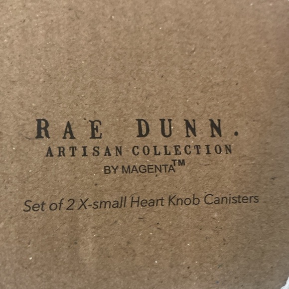 Rae Dunn Hello Pretty Heart Knob Canisters - Picture 7 of 7